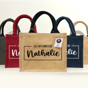 Sac en jute personnalisé Nath