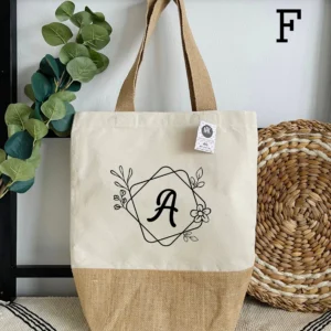Tote bag Jute/coton Lana