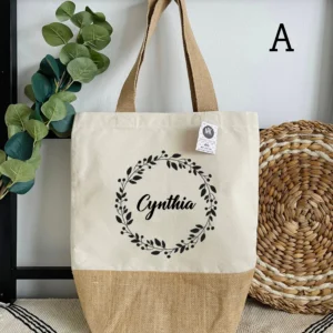 Tote bag Jute/coton Cynthia