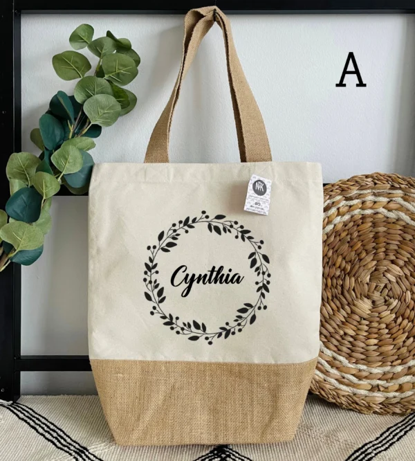 Tote bag Jute/coton Cynthia