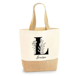 Tote bag Jute/coton Louise